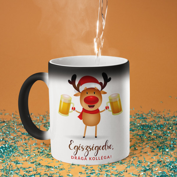 Bögre "Egészségedre, drága kollégám!"