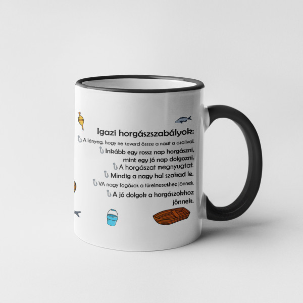 Bögre "Igazi halász szabályok" Bögre "Igazi halász szabályok"