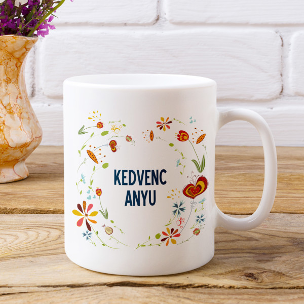 Bögre "Kedvenc anyu"