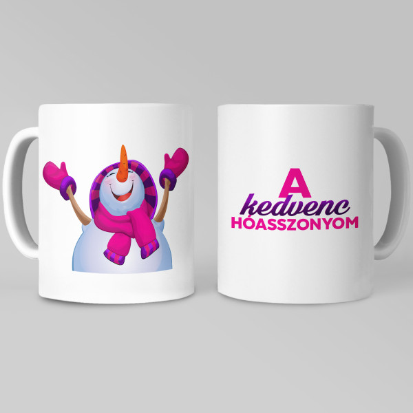 Bögre "Kedvenc hóembernő"