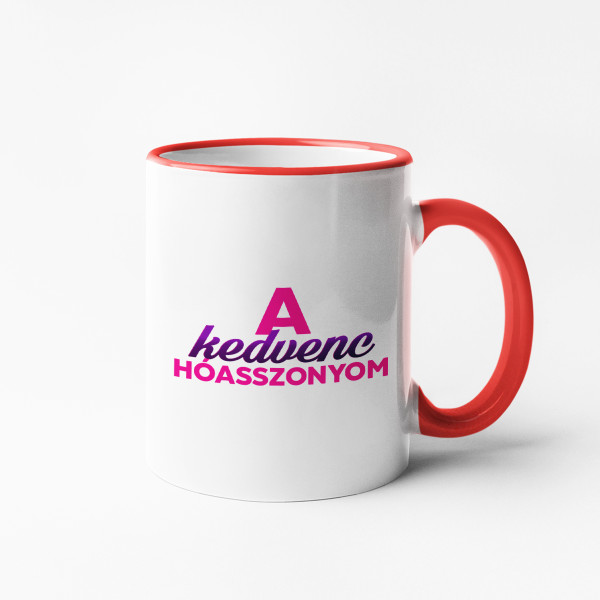 Bögre "Kedvenc hóembernő"