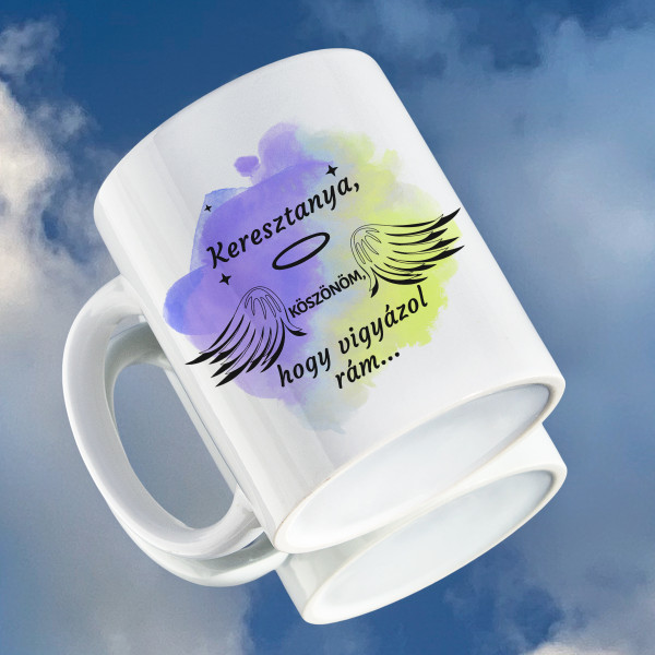 Bögre "Köszönet a keresztanyának"