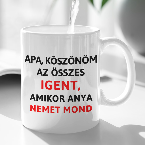 Bögre "Köszönöm, apa"