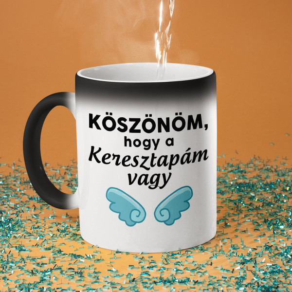 Bögre "Köszönöm, hogy a keresztapám vagy"