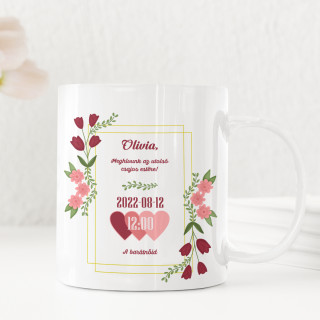 Bögre "Lánybúcsú meghívó"