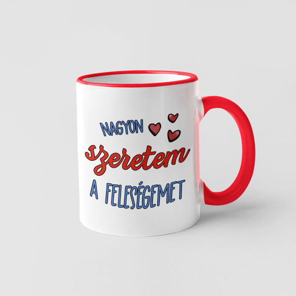 Bögre "Szeretem a feleségem"