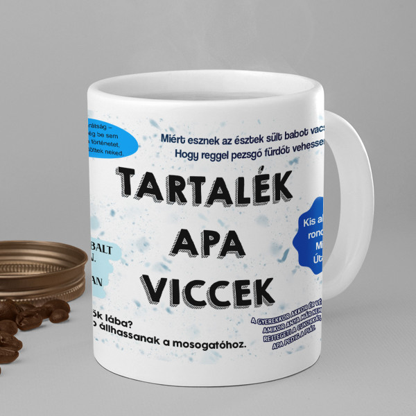 Bögre "Tartalék apa viccek"