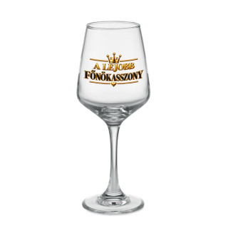 Borospohár "A legjobb főnökasszony" (400ml) Borospohár "A legjobb főnökasszony" (400ml)