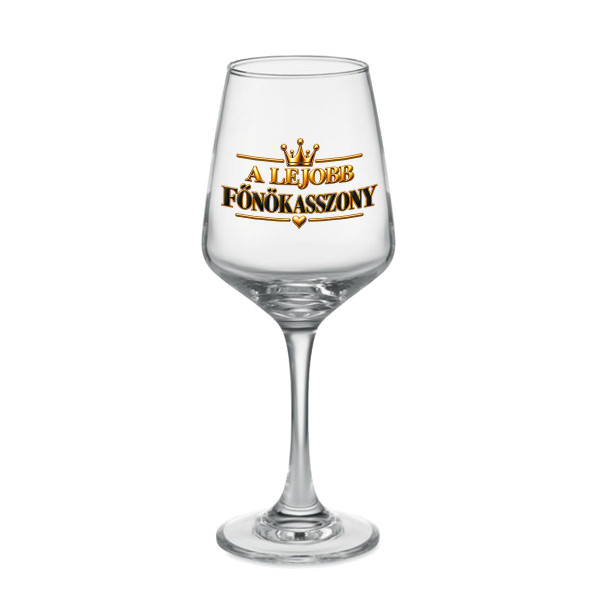 Borospohár "A legjobb főnökasszony" (400ml)