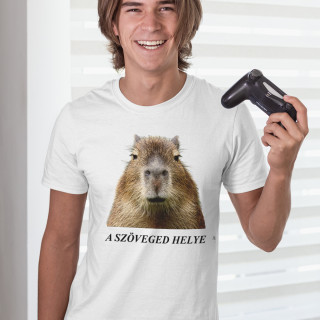 Póló "Capybara" saját szöveggel