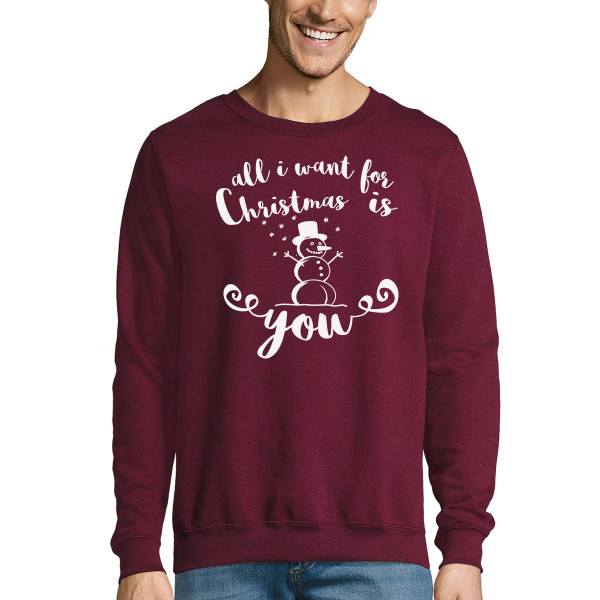 Pulóver "All I want for Christmas is you" (kapucni nélkül)