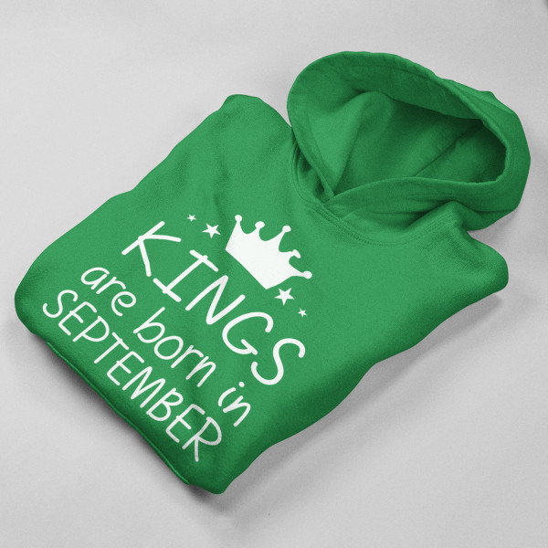Pulóver "Kings are born" a kiválasztott hónappal Pulóver "Kings are born" a kiválasztott hónappal