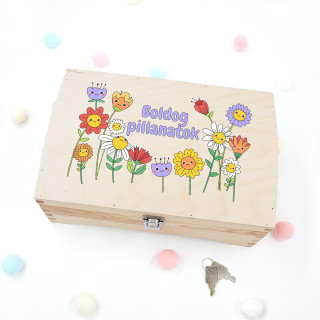 Fa emlékdoboz "Boldog pillanatok" Fa emlékdoboz "Boldog pillanatok"