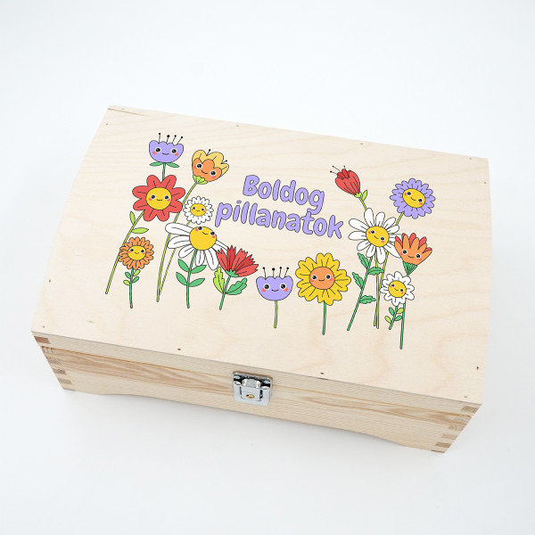 Fa emlékdoboz "Boldog pillanatok" Fa emlékdoboz "Boldog pillanatok"