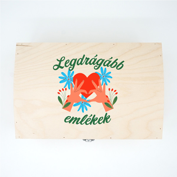 Fa emlékdoboz "Legdrágább emlékek" Fa emlékdoboz "Legdrágább emlékek"