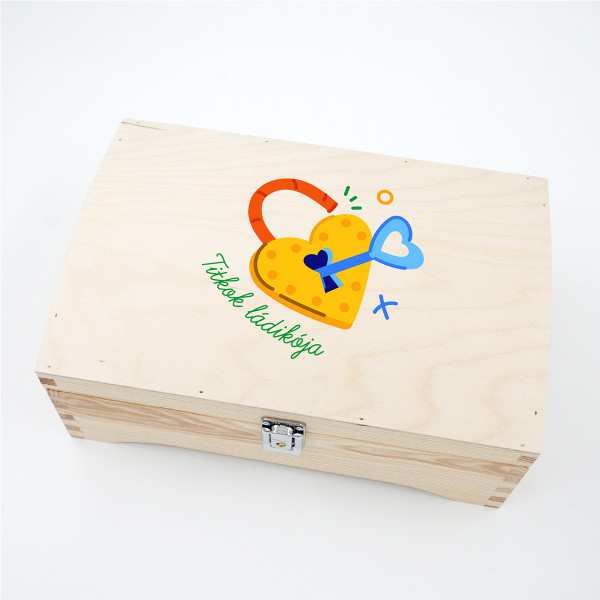 Fa emlékdoboz "Titkok ládikója" Fa emlékdoboz "Titkok ládikója"