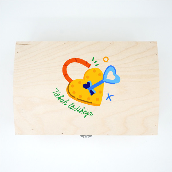 Fa emlékdoboz "Titkok ládikója" Fa emlékdoboz "Titkok ládikója"