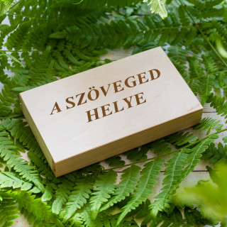 Fa pénztárca saját szöveggel
