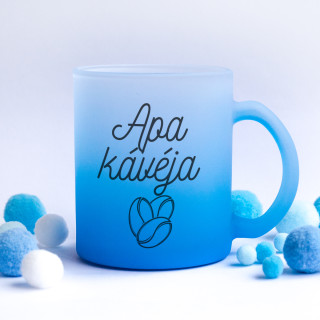 Fagyos üvegpohár "Apa kávéja"