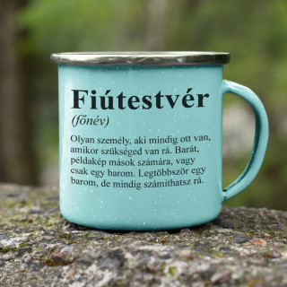 Fém bögre "Fiútestvér"