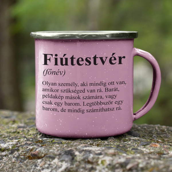 Fém bögre "Fiútestvér"