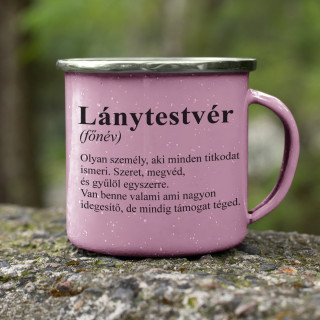 Fém bögre "Lánytestvér"