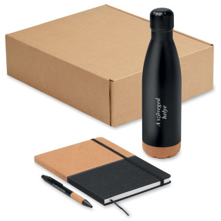 Fenntartható ajándékkészlet "ECO Black" az általad választott szöveggel Fenntartható ajándékkészlet "ECO Black" az általad választott szöveggel