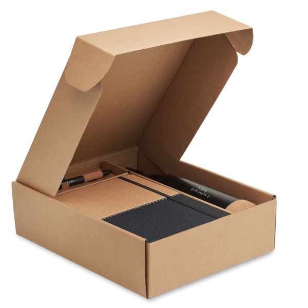 Fenntartható ajándékkészlet "ECO Black" az általad választott szöveggel