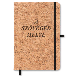 Füzet parafa borítóval saját szöveggel (A5)
