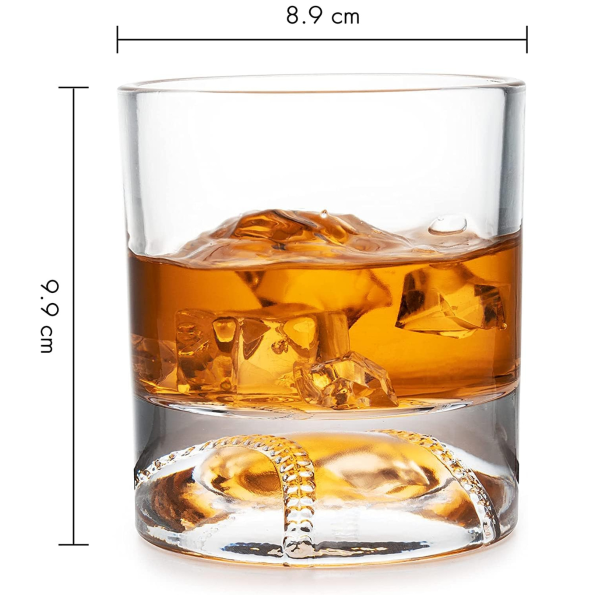 Dekanter szett állvánnyal és 4 pohárral "Baseball bat"