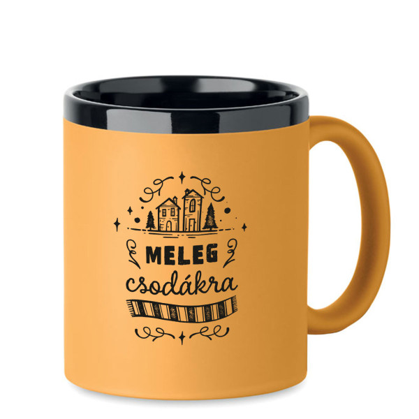 Gravírozott bögre "Meleg csodákra"