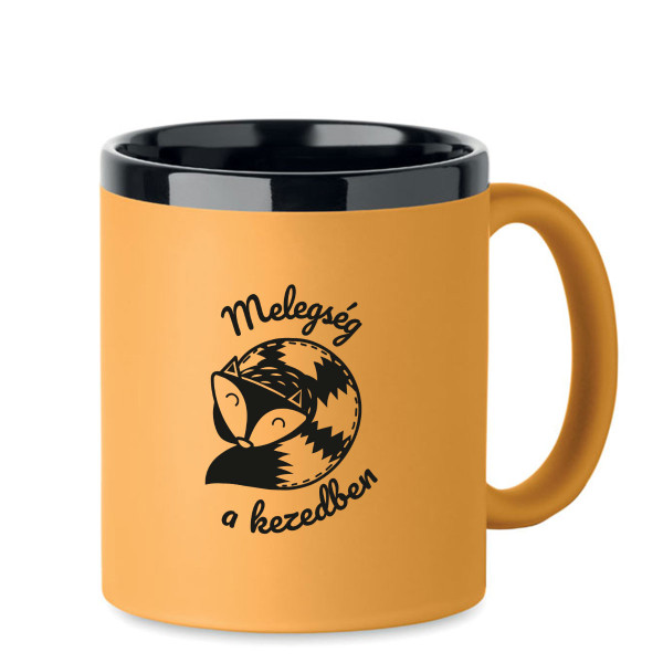 Gravírozott bögre "Melegség a kezedben"