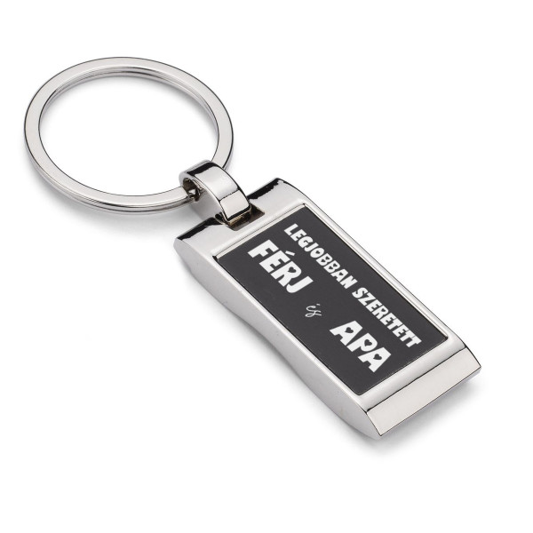 Gravírozott kulcstartó "Legjobban szeretett férj és apa" Gravírozott kulcstartó "Legjobban szeretett férj és apa"