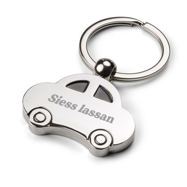 Gravírozott kulcstartó "Siess lassan"