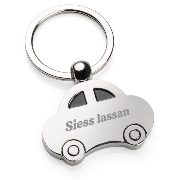 Gravírozott kulcstartó "Siess lassan"