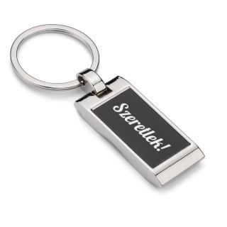 Gravírozott kulcstartó "Szeretlek!"