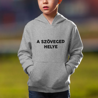 Gyerek kapucnis pulóver saját szöveggel