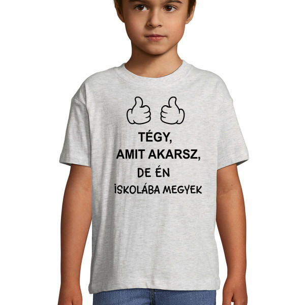 Gyerek póló "Iskolába megyek"