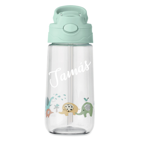 Gyerekek számára készült "Kis elefántok" vízpalack a választott névvel (450ml) Gyerekek számára készült "Kis elefántok" vízpalack a választott névvel (450ml)