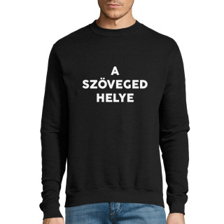 Kapucnis pulóver saját szöveggel (kapucni nélkül)