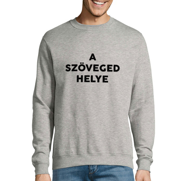 Kapucnis pulóver saját szöveggel (kapucni nélkül)