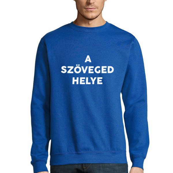 Kapucnis pulóver saját szöveggel (kapucni nélkül)