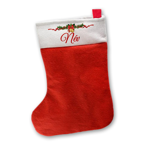 Karácsonyi zokni a választott névvel Karácsonyi zokni a választott névvel