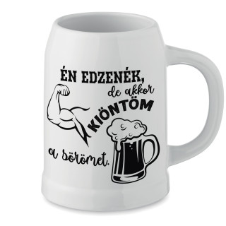 Kerámia bögre "Nem edzek"