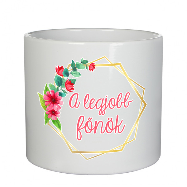 Kerámia edény "A legjobb főnök"