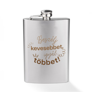 "Kevesebb szó" laposüveg (240ml)