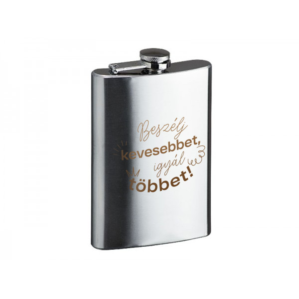 "Kevesebb szó" laposüveg (240ml) "Kevesebb szó" laposüveg (240ml)