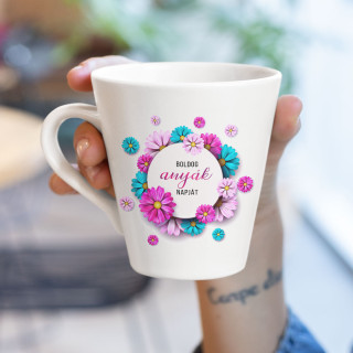 Latte bögre "Boldog anyák napját!"