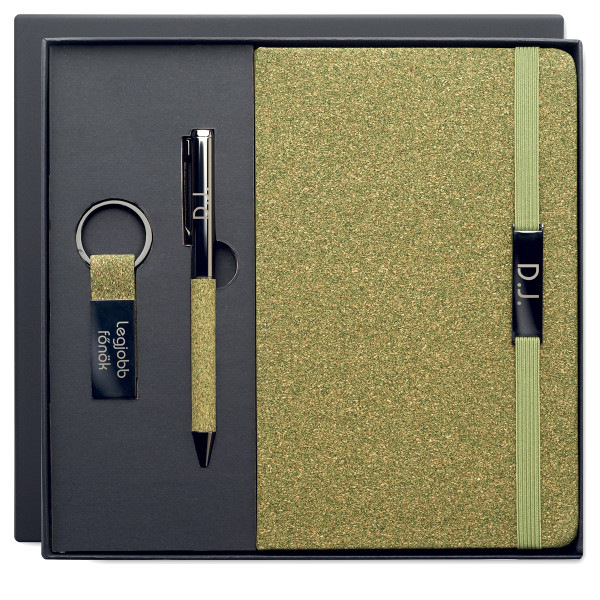 Luxus írókészlet "Legjobb főnök" egyedi monogrammal Luxus írókészlet "Legjobb főnök" egyedi monogrammal