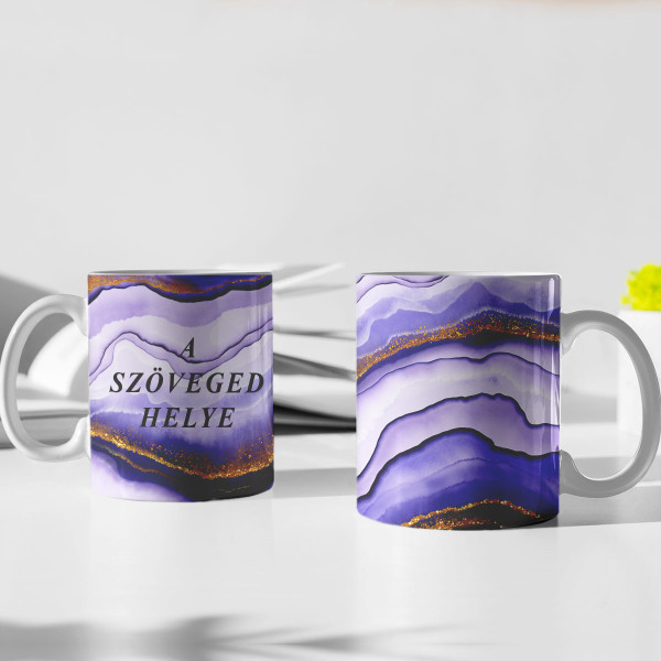 Bögre „Márvány mélység” saját szöveggel Bögre „Márvány mélység” saját szöveggel